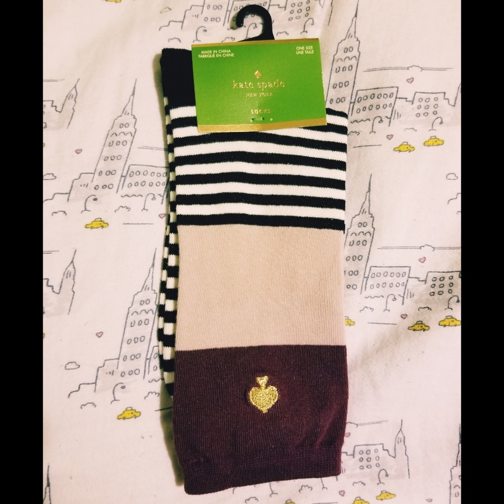 Kate Spade Kick Up Your Heels Crew Socks NWT